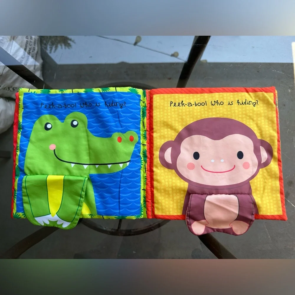 Play Peek-A-Boo Jungle Animals Cloth Book